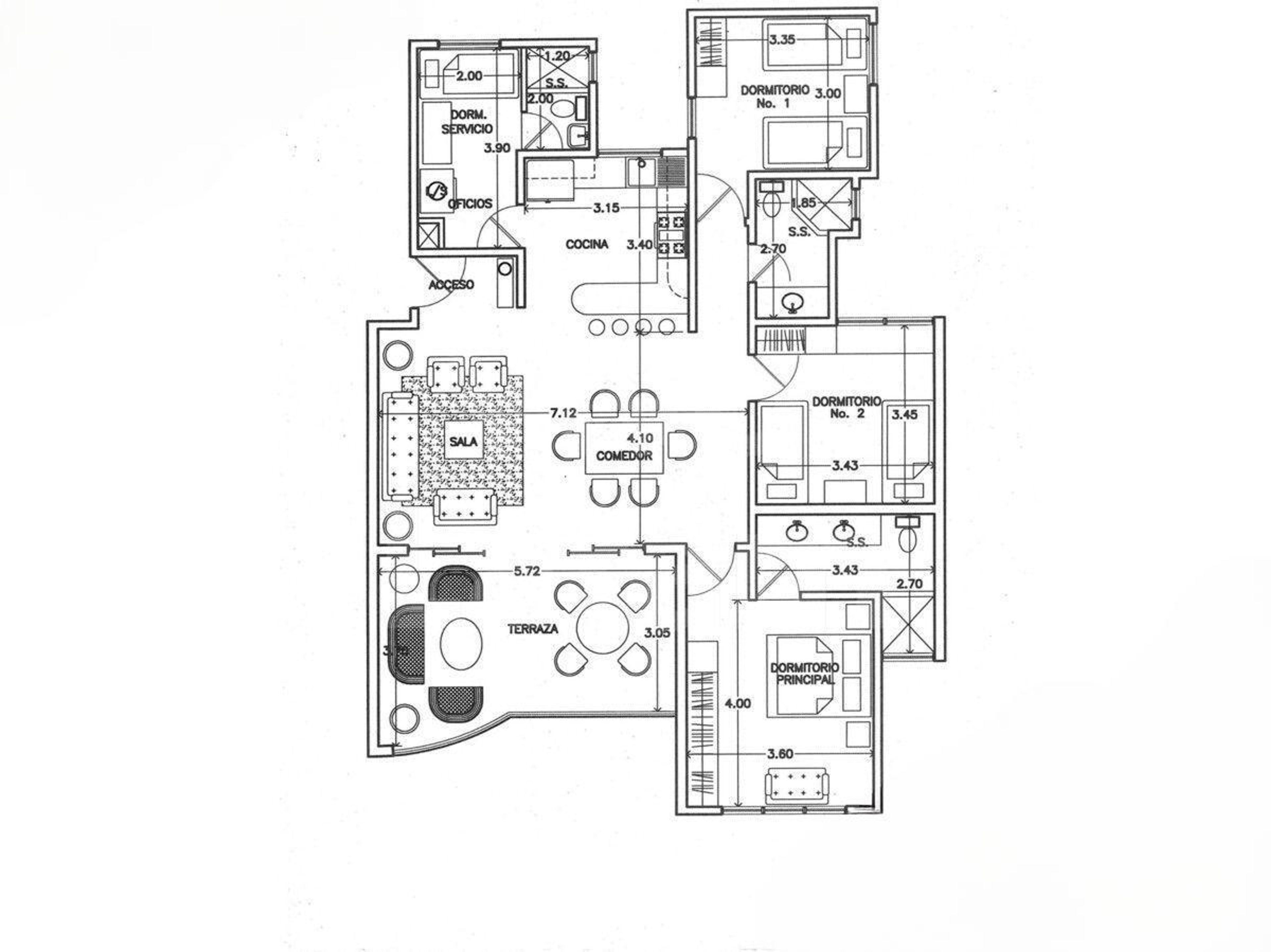 Apartamento en alquiler en Condominio Las Nubes