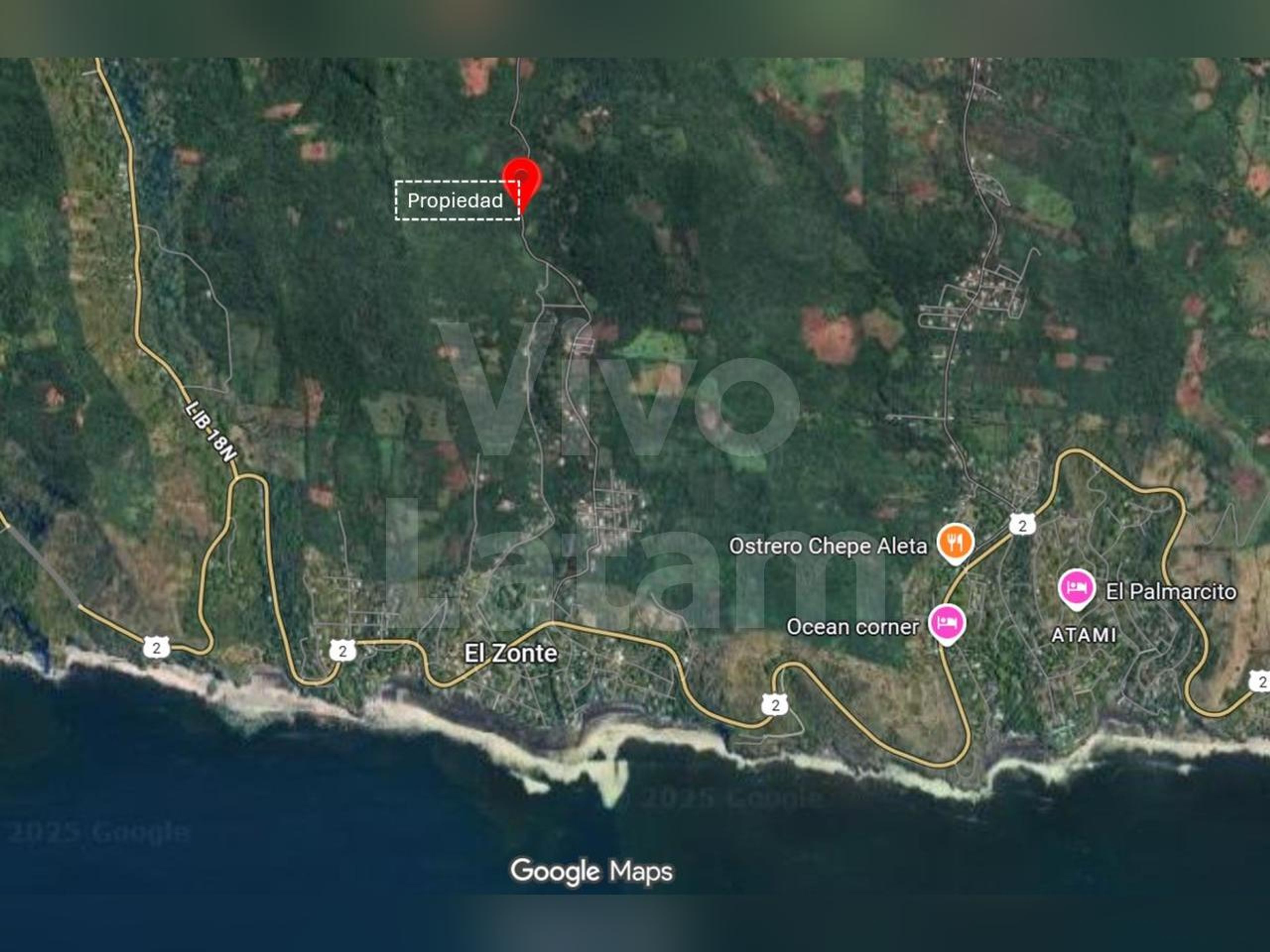 Terreno en venta en El Zonte